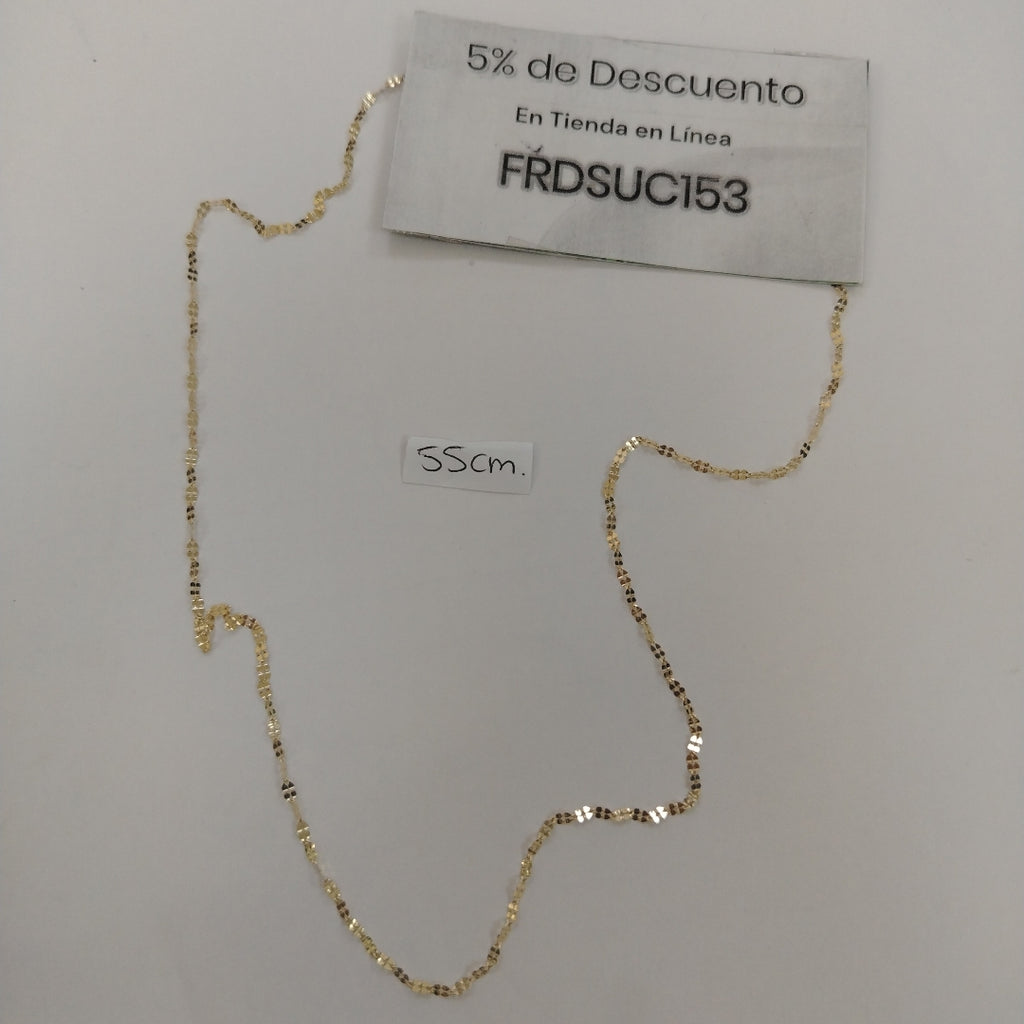 CADENA ESPECIAL 10K 55 CM 1 GR (NUEVO)