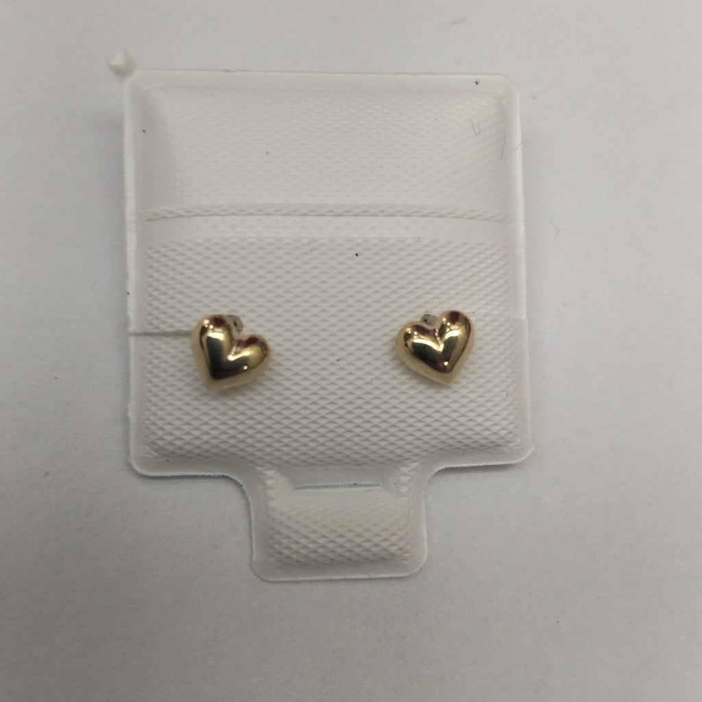 BROQUELES BROQUEL FIG CORAZON LISO 14K 0.1987 GR (NUEVO)