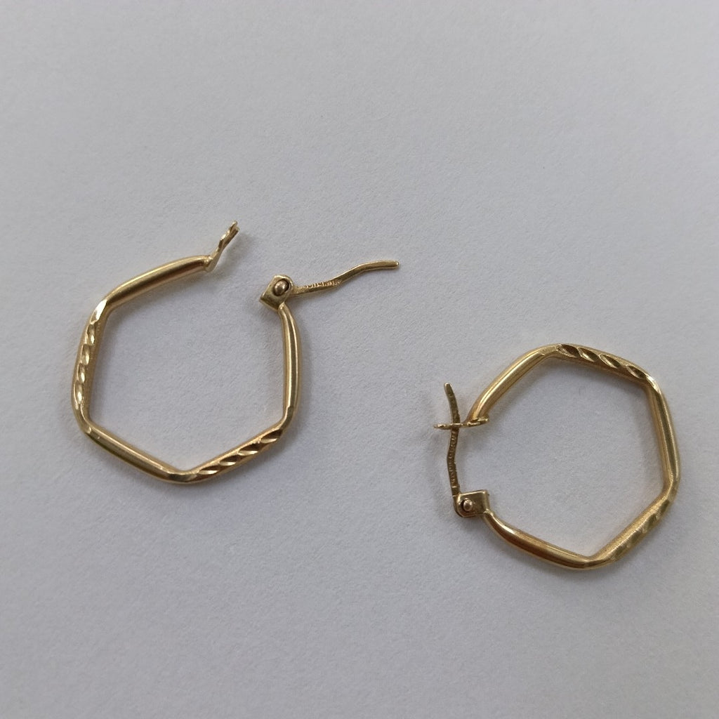 ARRACADAS PAR ORO 14 K 1.4 GRMS (SEMINUEVO)