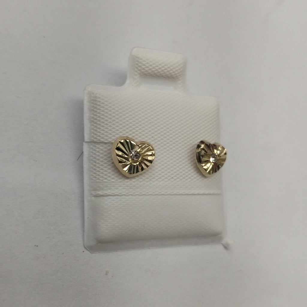 BROQUELES BROQUEL FIG CORAZON C CIRCONIA 14K 0.2603 GR (NUEVO)
