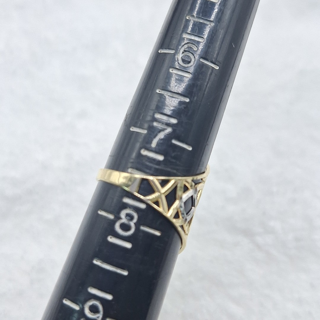 ANILLOS CON ESTRELLA CELTA 14K TALLA 7.5 2.2 GR (NUEVO)