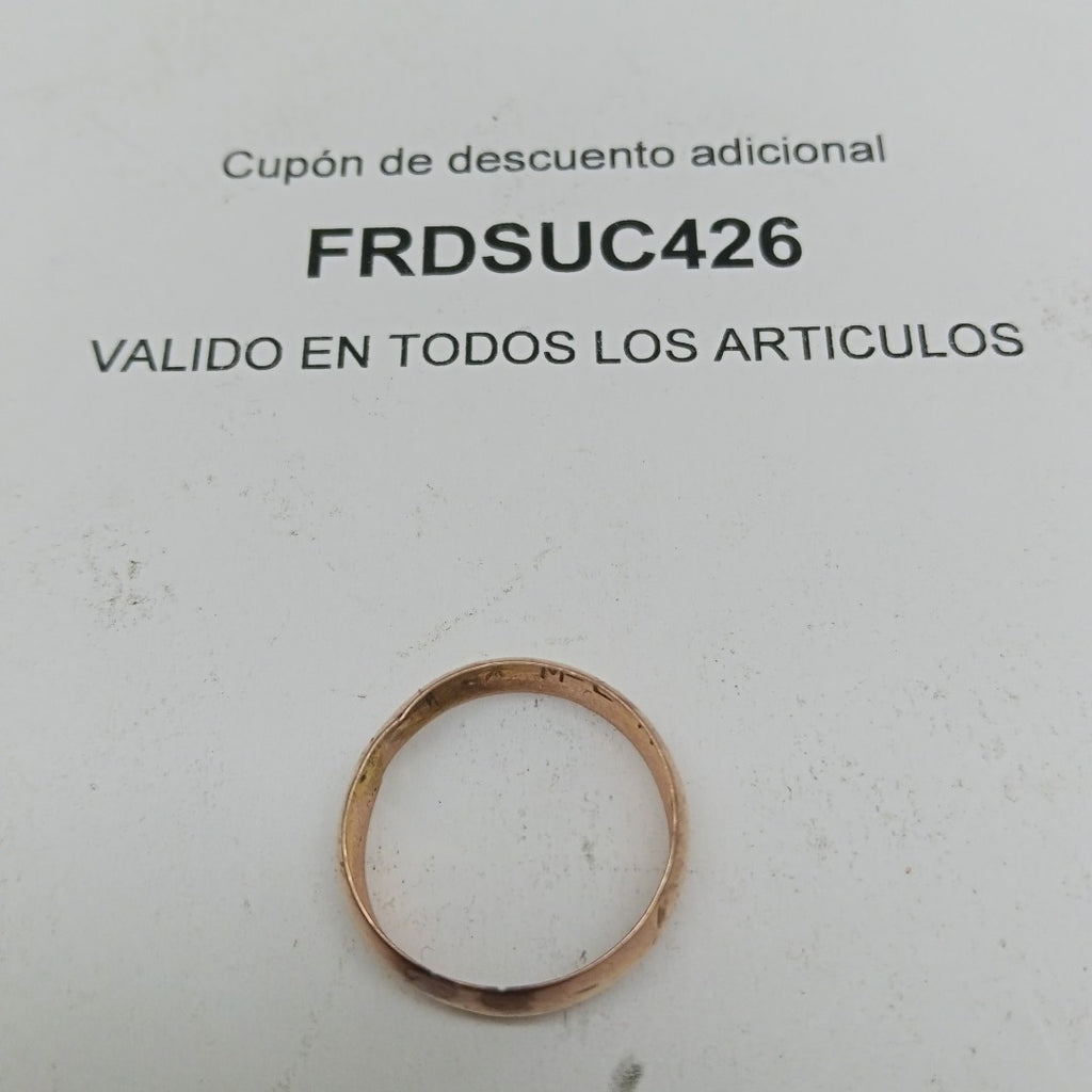 ARGOLLA ORO 10 K 1.4 GRMS (SEMINUEVO)