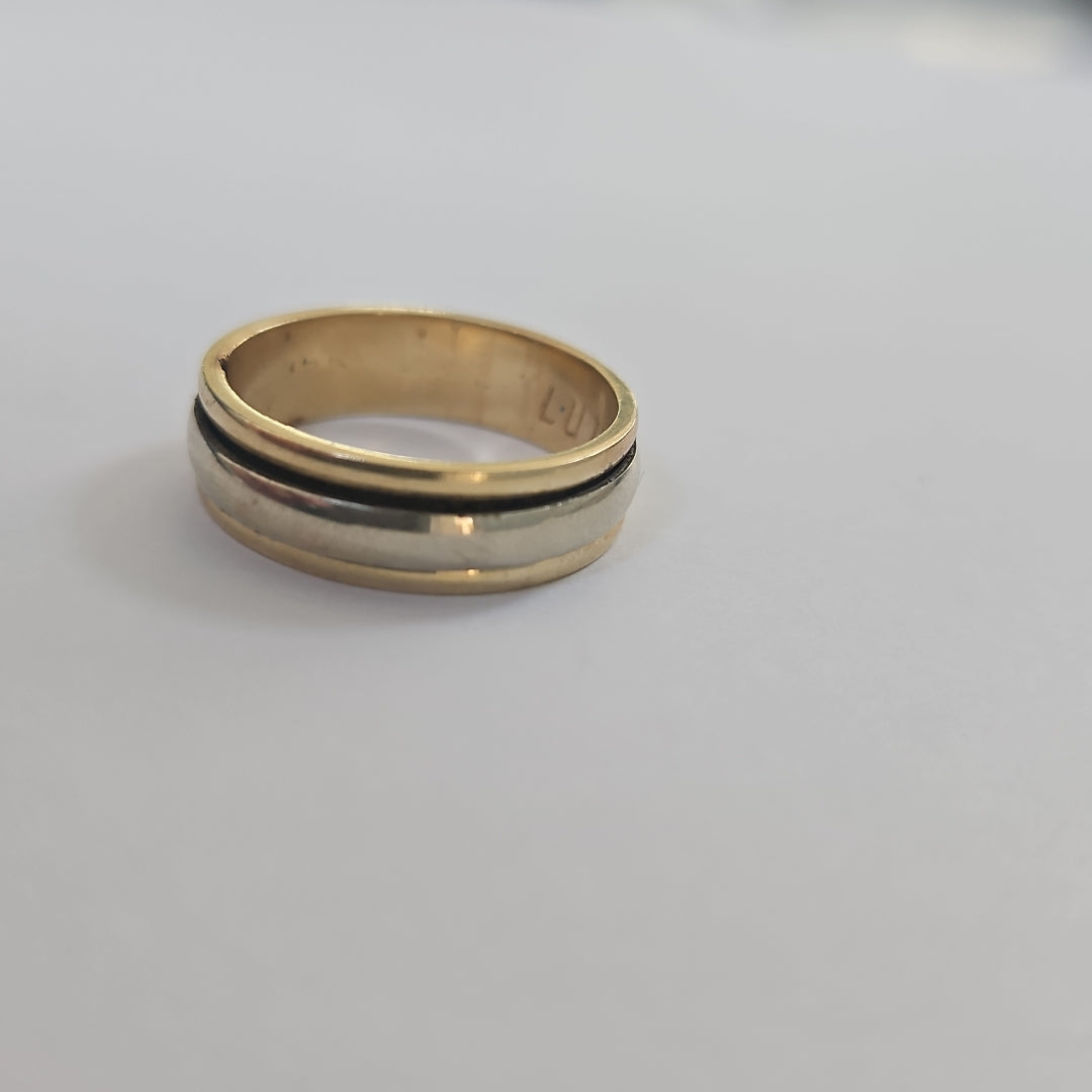 ARGOLLA ORO COMBINADO 14 K 5,20 GRMS (SEMINUEVO)