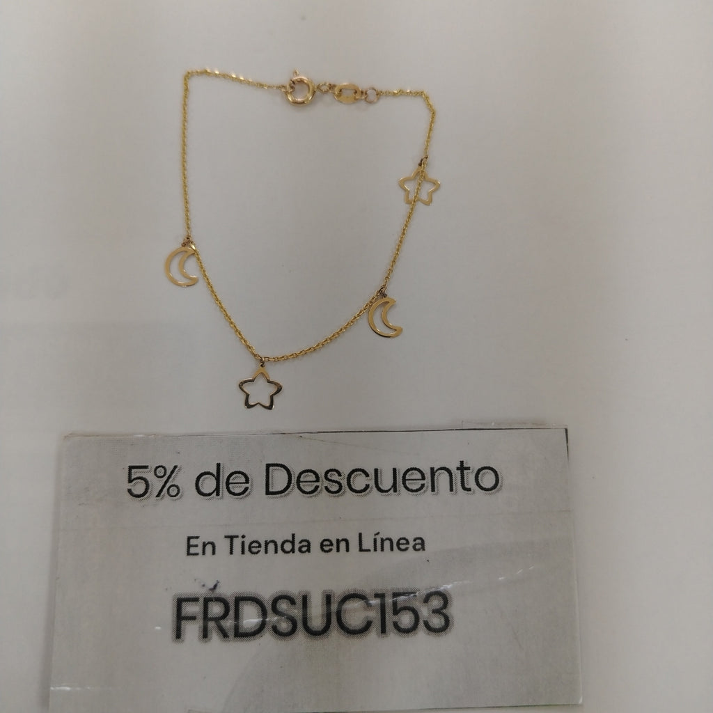 PULSERA ESPECIAL DIJES 10K 18 CM 0.9 GR (NUEVO)