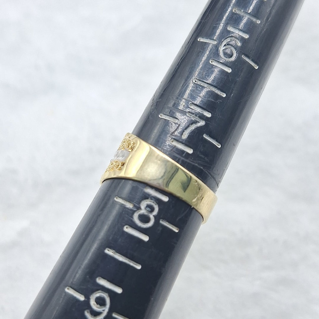 ANILLOS TIPO FILIGRANA COMBINADO 14K TALLA 8 2.7 GR (NUEVO)