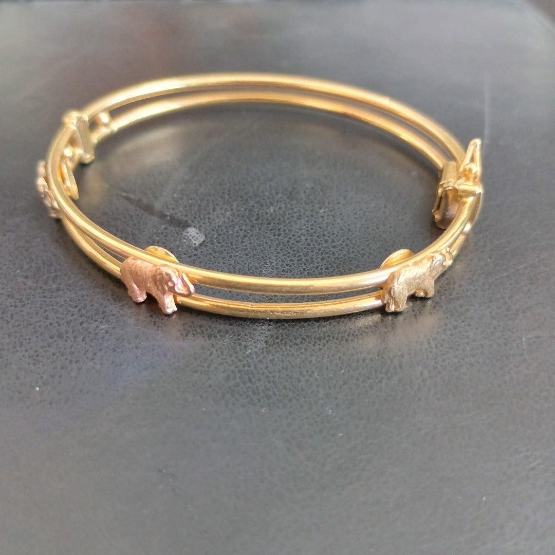 PULSERA RIGIDA ORO 14 K 7.8 GRMS (SEMINUEVO)