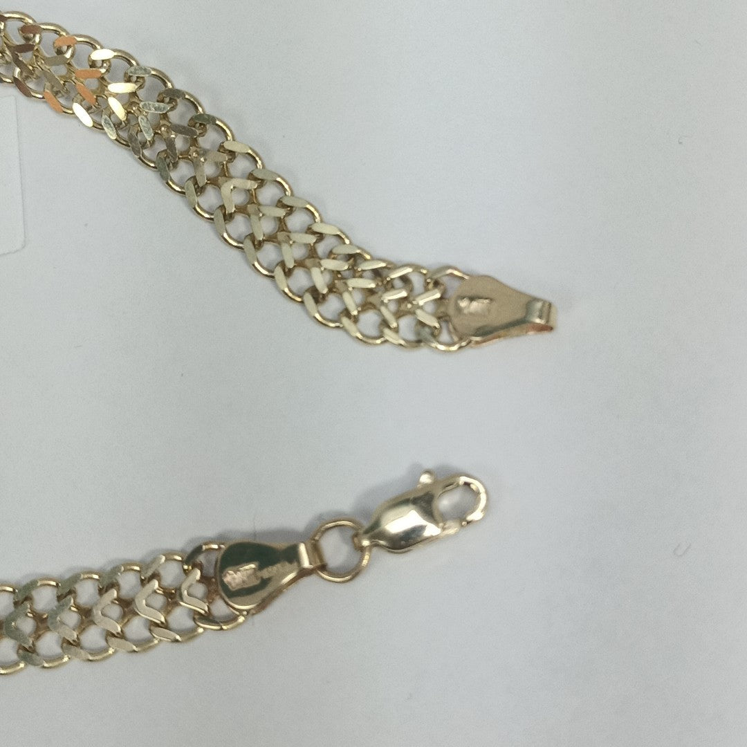 PULSERA ESCLAVA CHINO 14K 21 CM 9.8 GR (NUEVO)