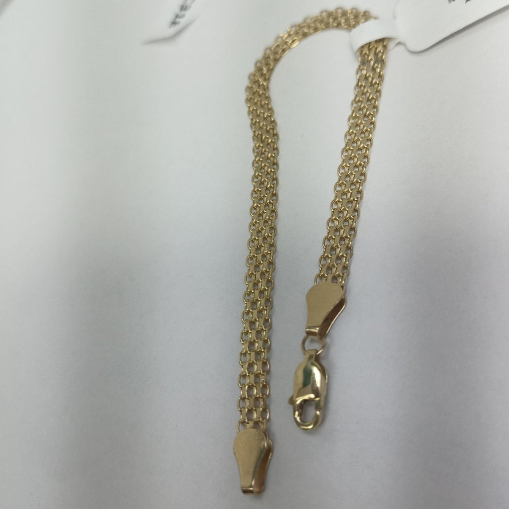 PULSERA ESPECIAL 14K 18 CM 4.6 GR (NUEVO)
