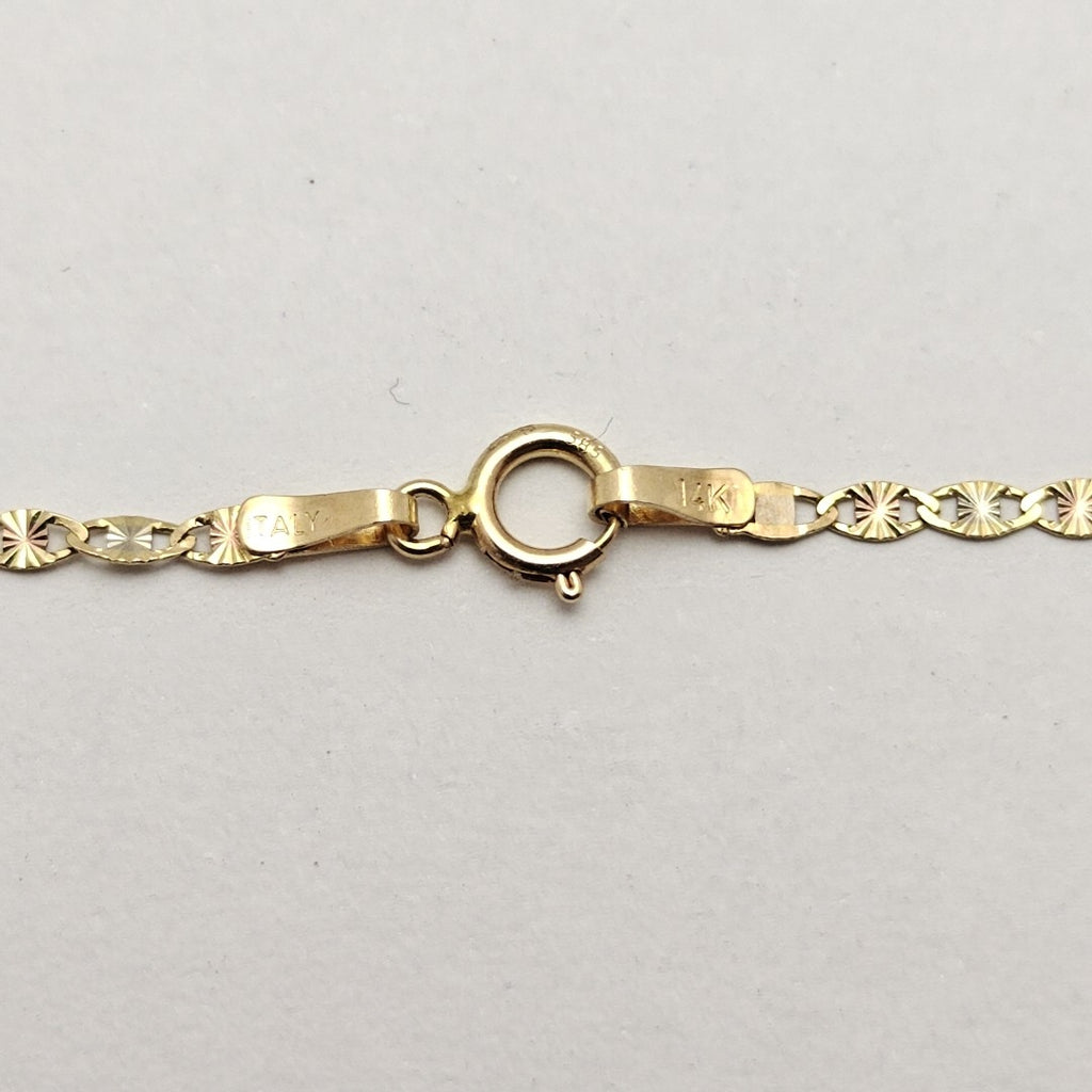 CADENA ORO COMBINADO 14 K 1,40 GRMS (SEMINUEVO)