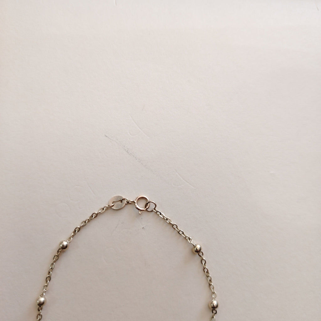 PULSERA TEJIDO ESPECIAL CON DOS CORAZONES 14K 18 CM 1.7 GR (NUEVO)