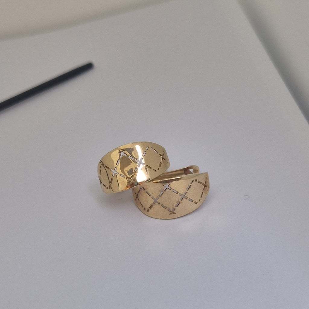 ARETES PAR ORO 14 K 2.2 GRMS (SEMINUEVO)