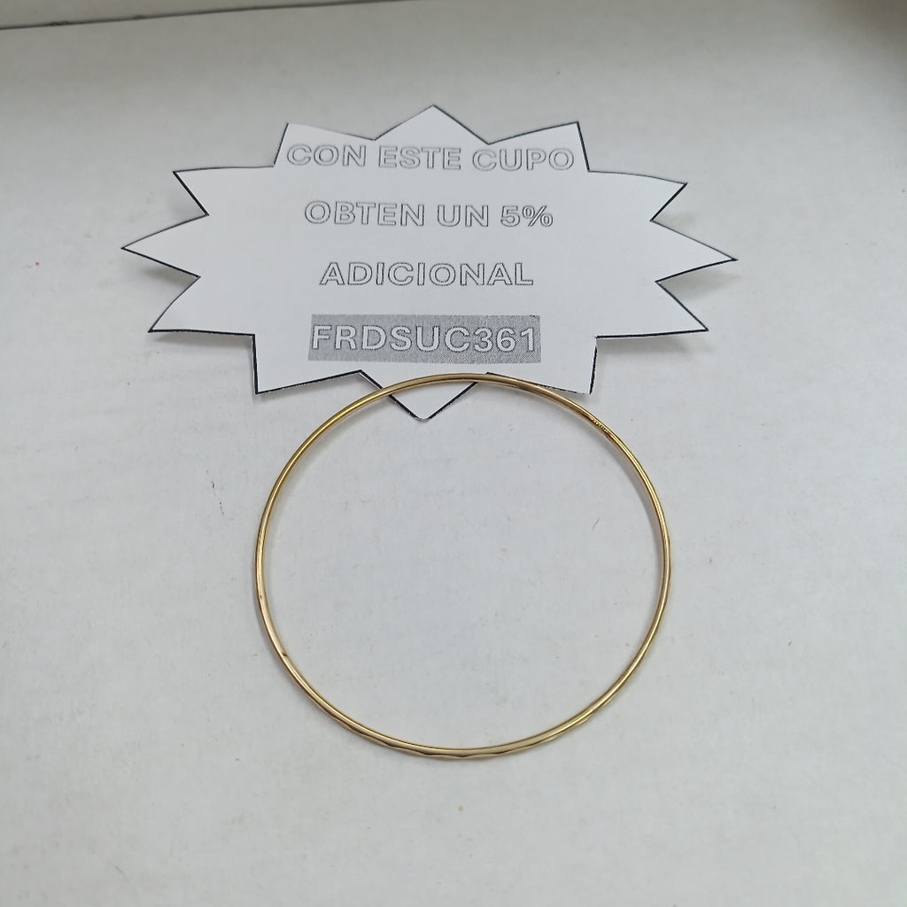 PULSERA RIGIDA ORO 14 K 3.1 GRMS (SEMINUEVO)