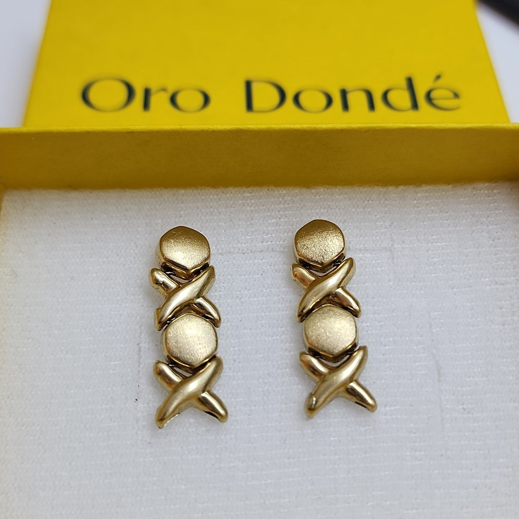 BROQUELES PAR ORO 14 K 3.4 GRMS (SEMINUEVO)