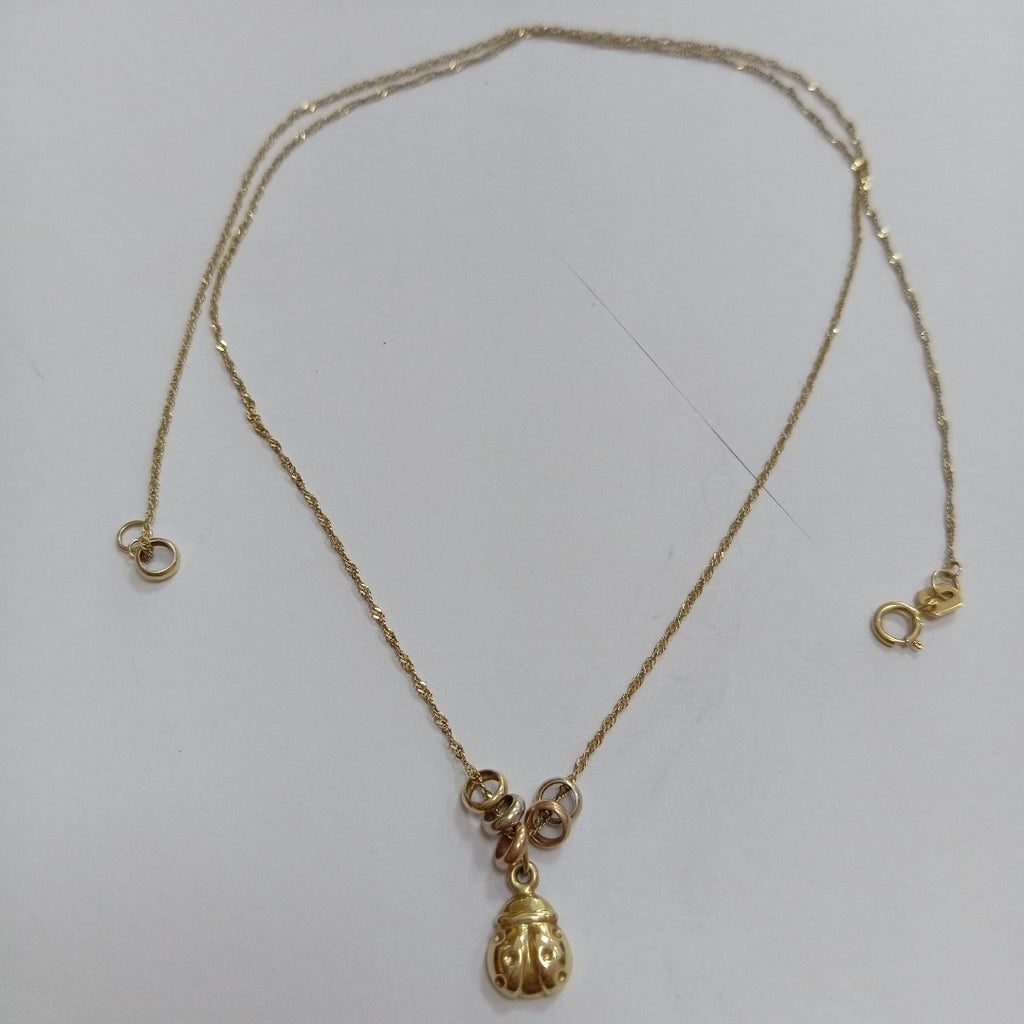 CADENA, DIJE ORO 14 K 1.4 GRMS (SEMINUEVO)