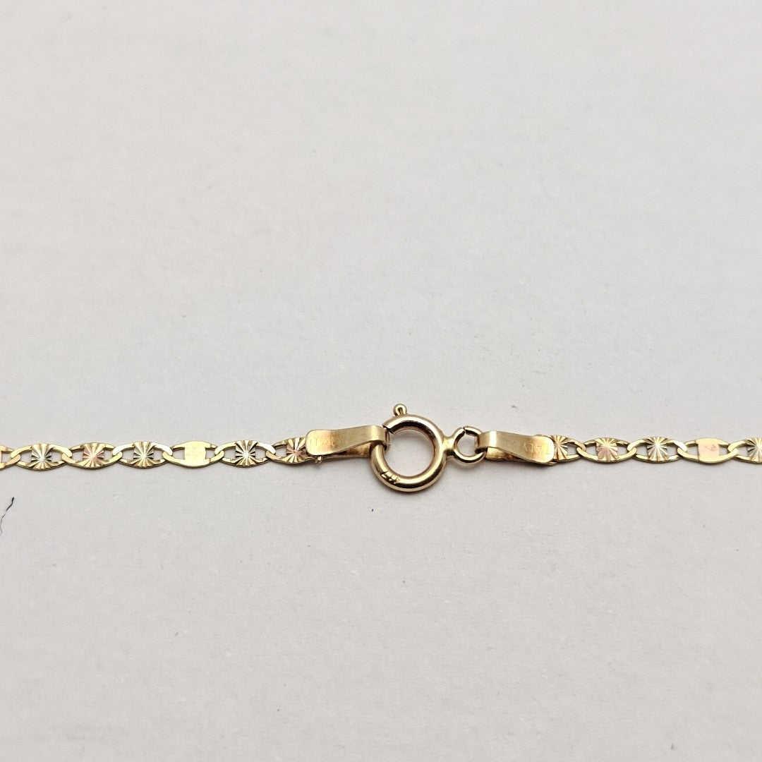 CADENA ORO COMBINADO 10 K 1.2 GRMS (SEMINUEVO)