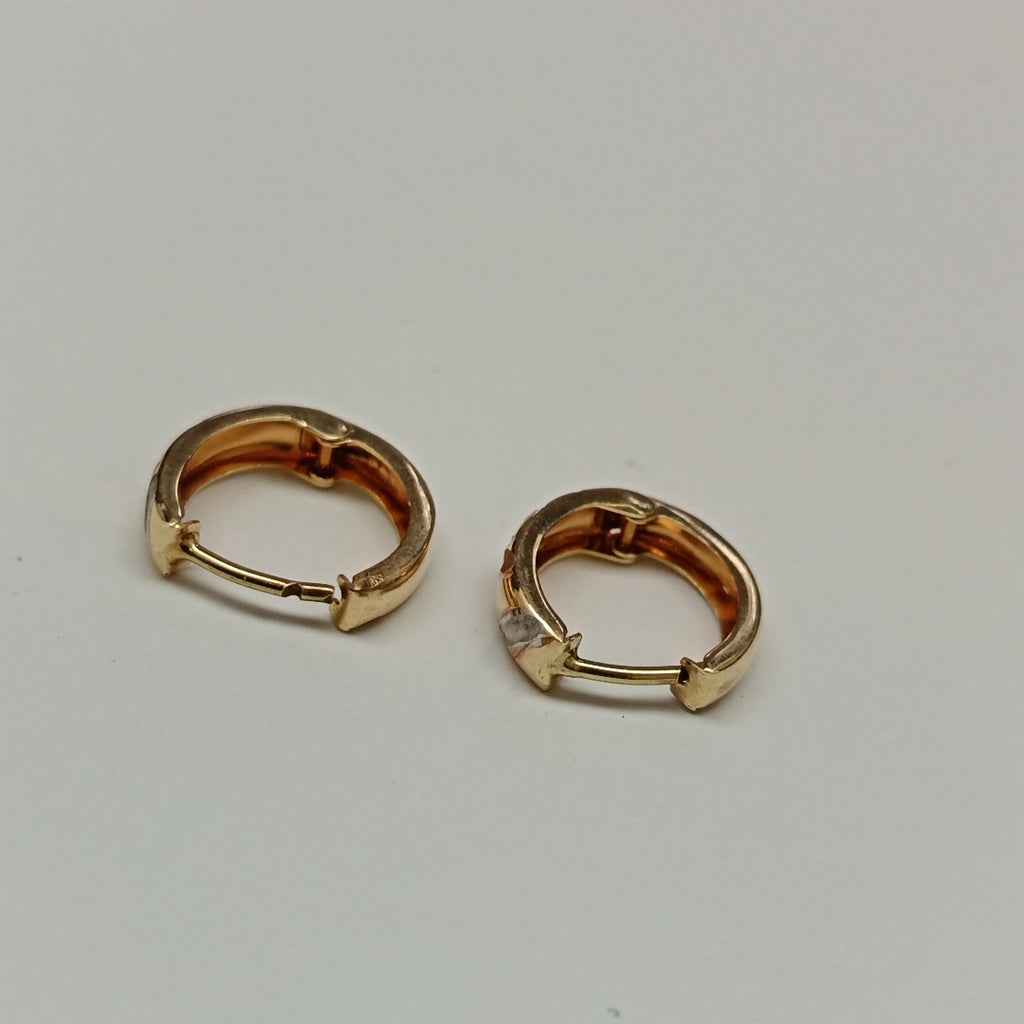 ARRACADAS PAR ORO 8 K 0.9 GRMS (SEMINUEVO)