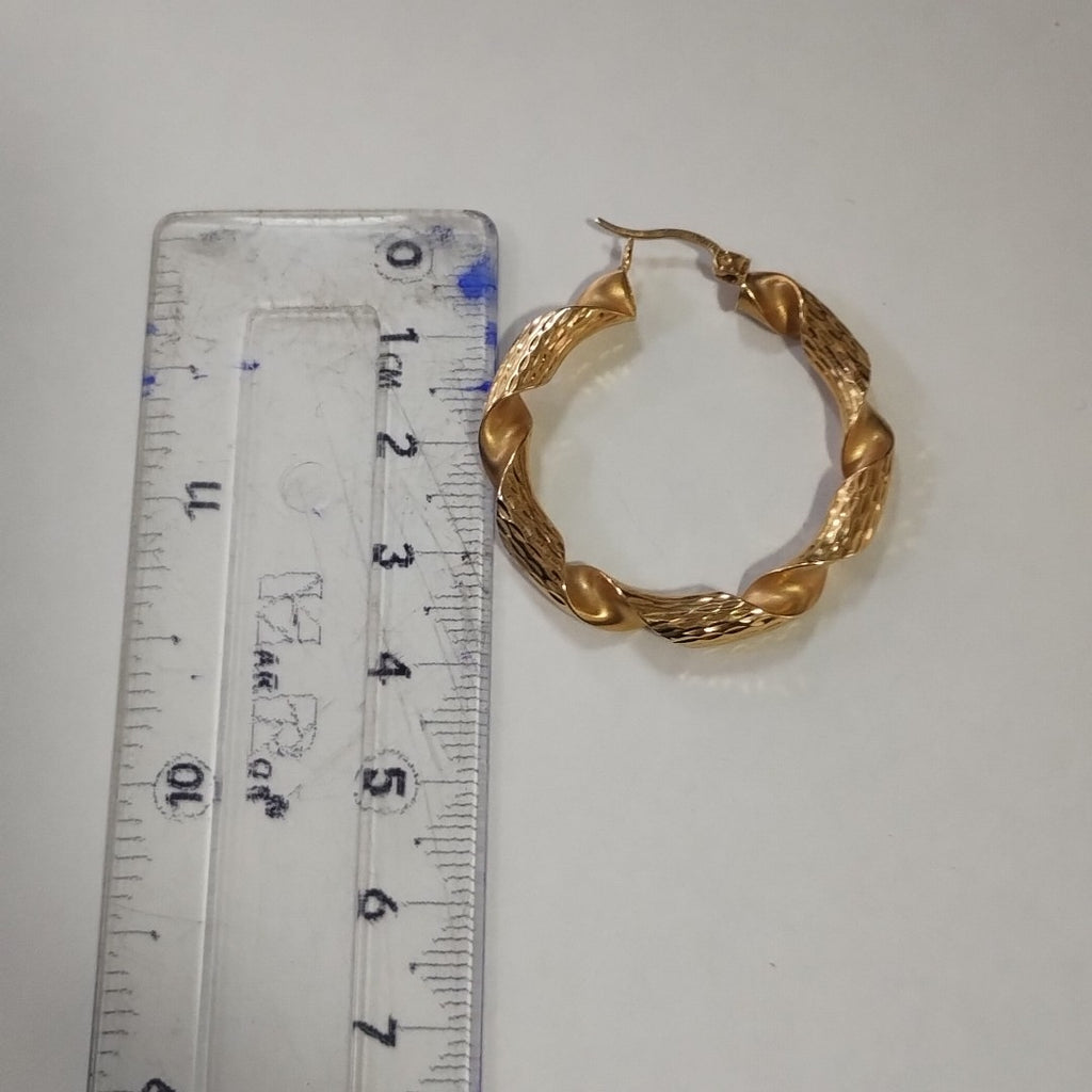 ARRACADAS PAR ORO 14 K 4.5 GRMS (SEMINUEVO)