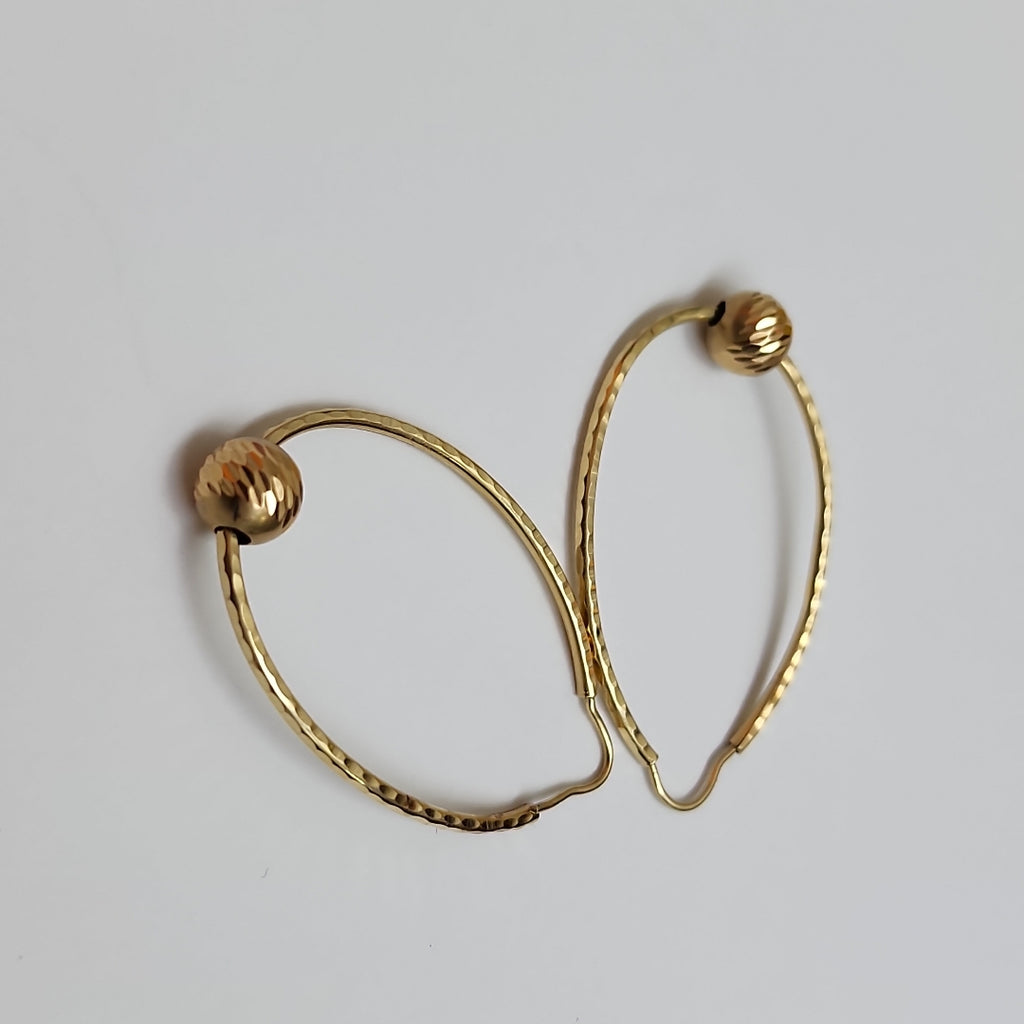 ARRACADAS PAR ORO 14 K 2.6 GRMS (SEMINUEVO)