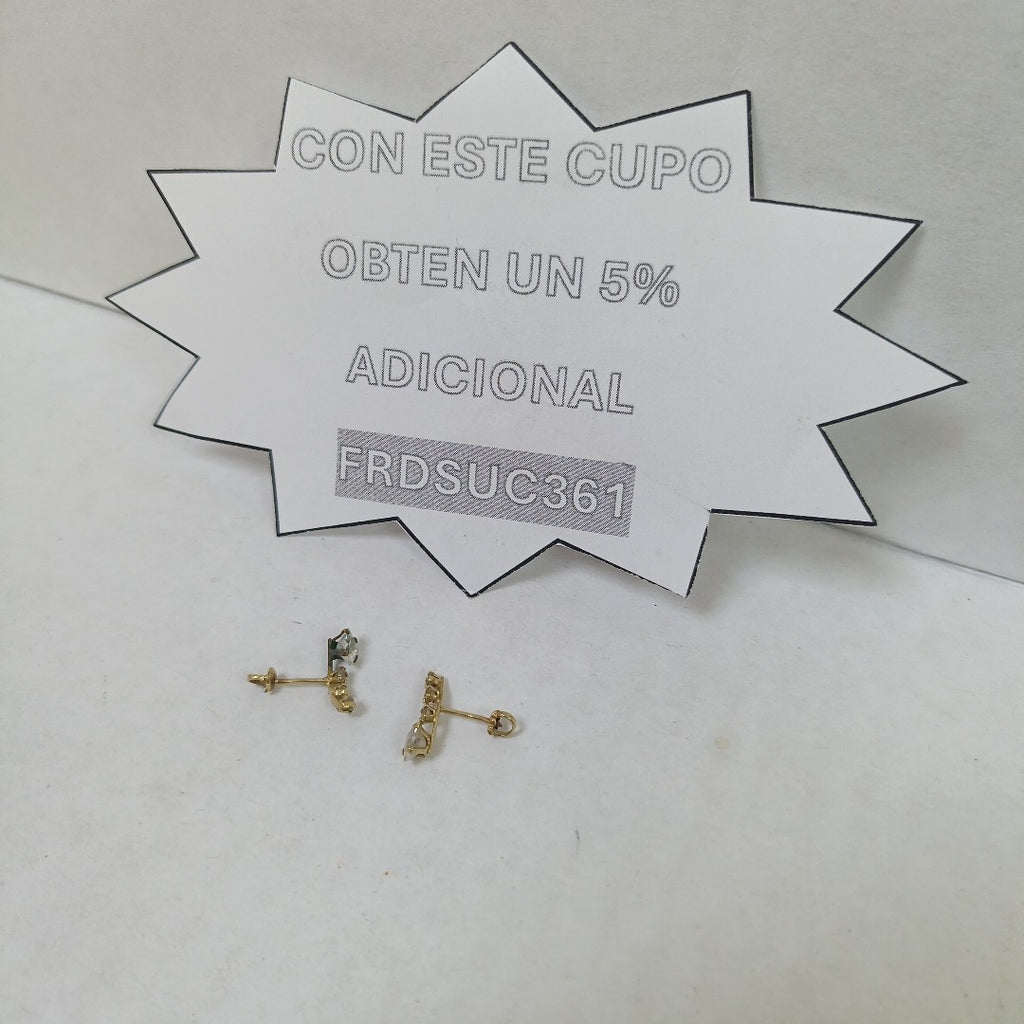 BROQUELES PAR ORO 14 K 0.9 GRMS (SEMINUEVO)