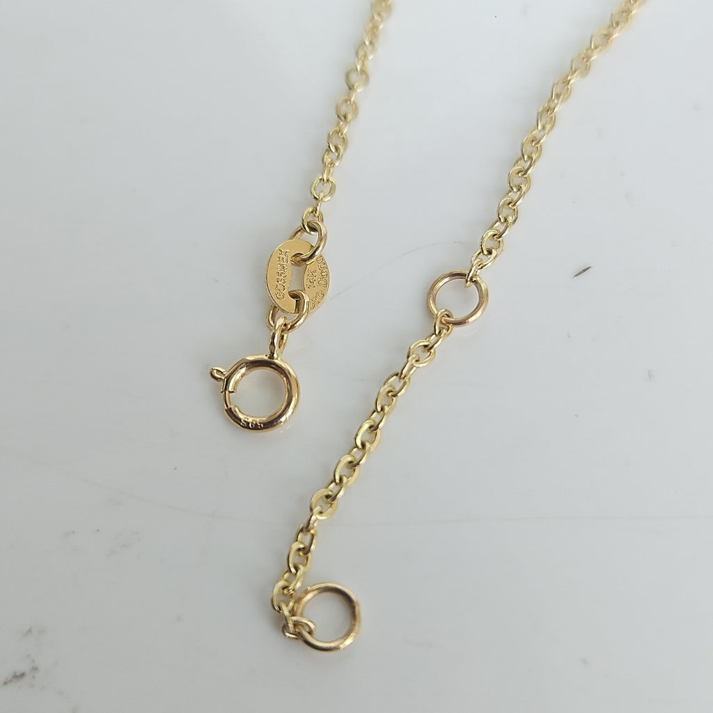 PULSERA ESPECIAL C MARIPOSAS 14K 18 CM 1.7 GR (NUEVO)