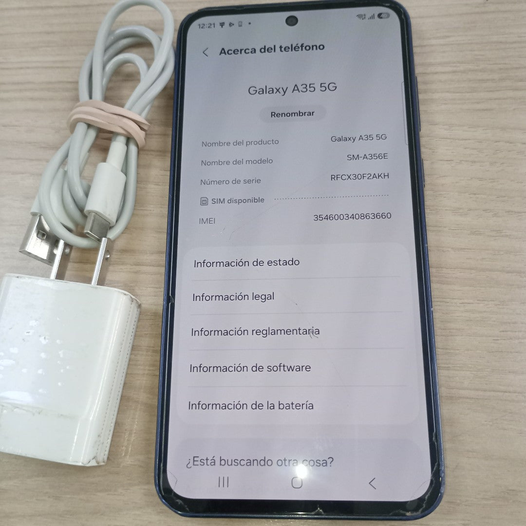 CELULAR SAMSUNG GALAXY A35 5G SM-A356E (2024) 128 GB 6 GB RAM (SEMINUEVO)
