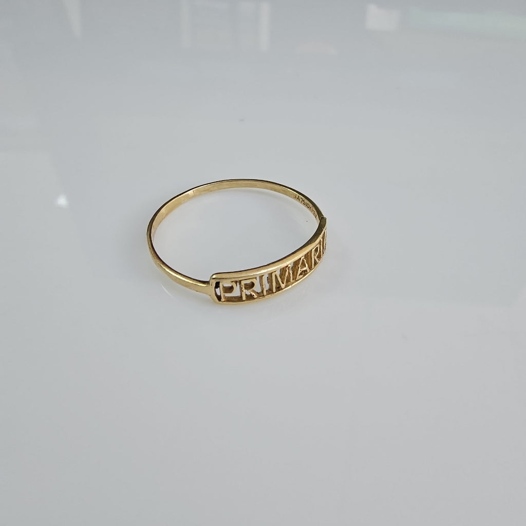 ANILLO DE GRADUACIÓN ORO 10 K 0,90 GRMS (SEMINUEVO)