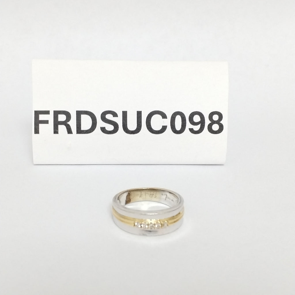 ANILLO ORO, ORO COMBINADO 14 K 5.7 GRMS (SEMINUEVO)