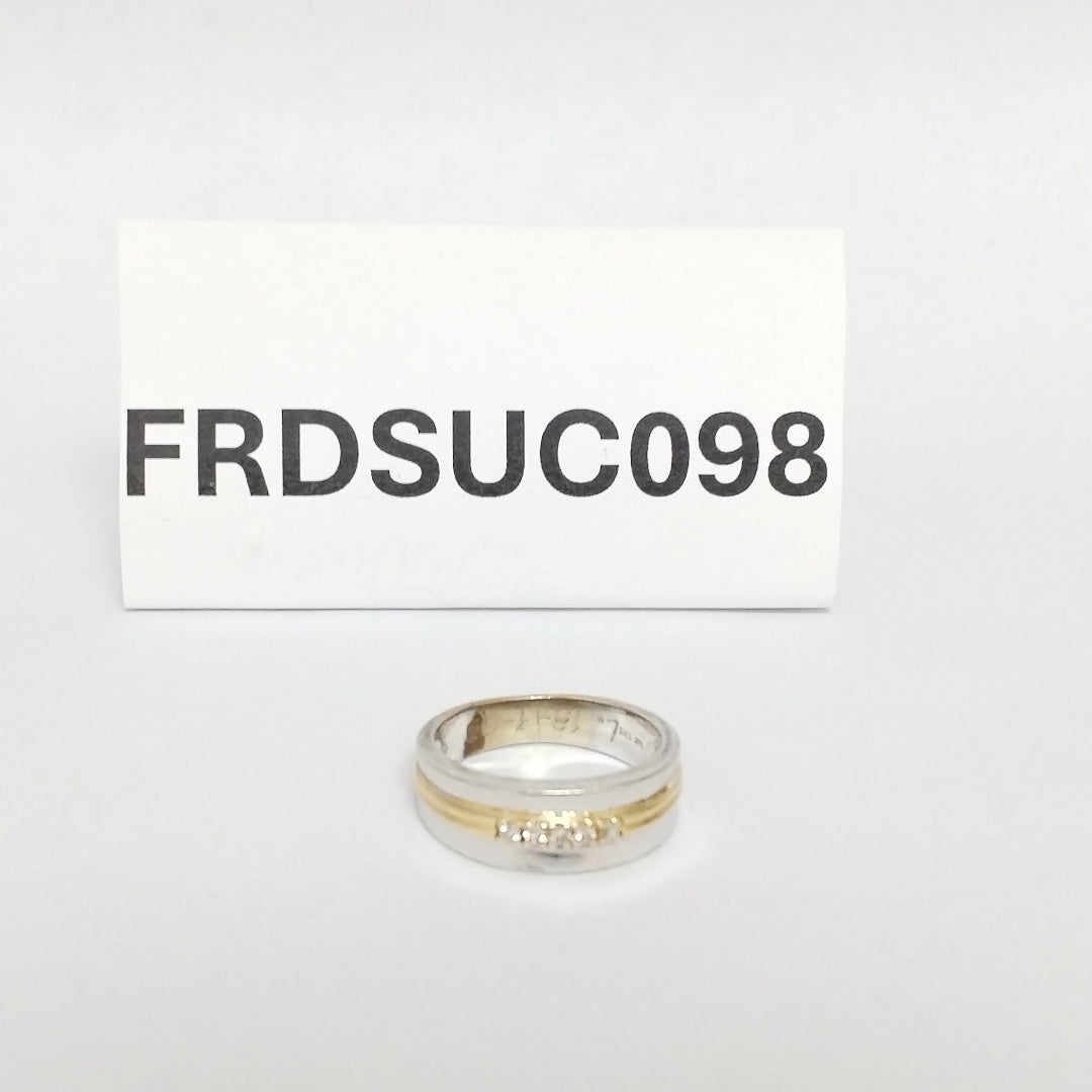 ANILLO ORO, ORO COMBINADO 14 K 5.7 GRMS (SEMINUEVO)