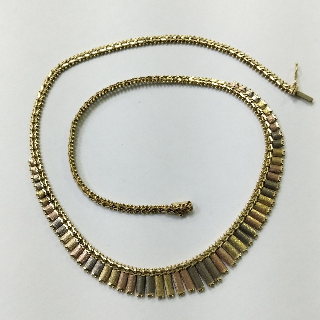 GARGANTILLA ORO, ORO COMBINADO 14 K 23.8 GRMS (SEMINUEVO)