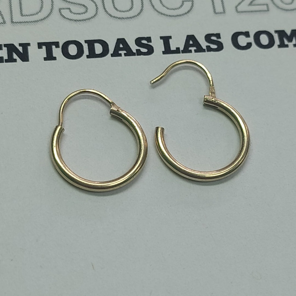 ARRACADAS PAR ORO 14 K 0,90 GRMS (SEMINUEVO)