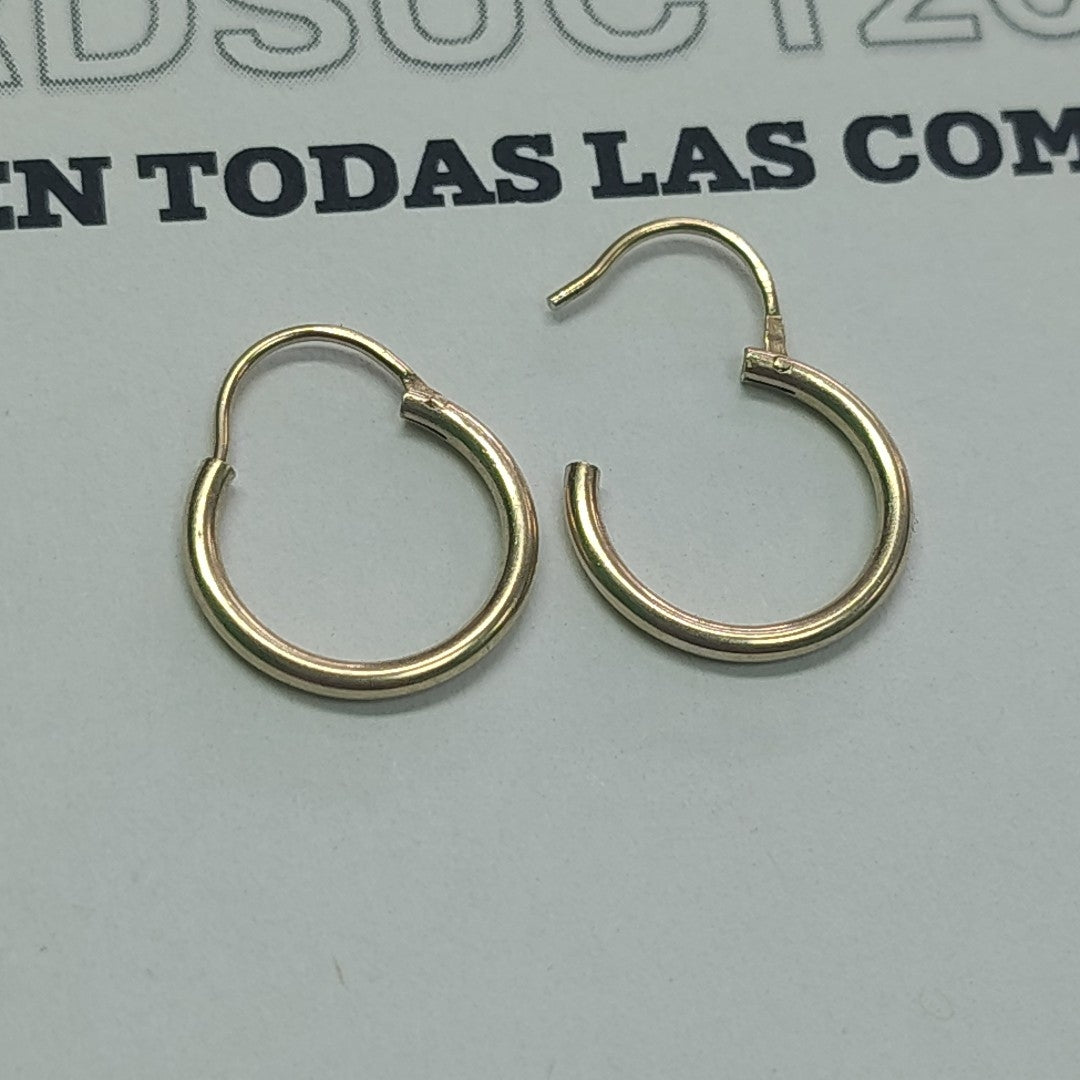 ARRACADAS PAR ORO 14 K 0,90 GRMS (SEMINUEVO)
