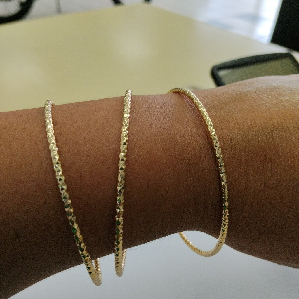 PULSERA RIGIDA ORO 14 K 7.2 GRMS (SEMINUEVO)