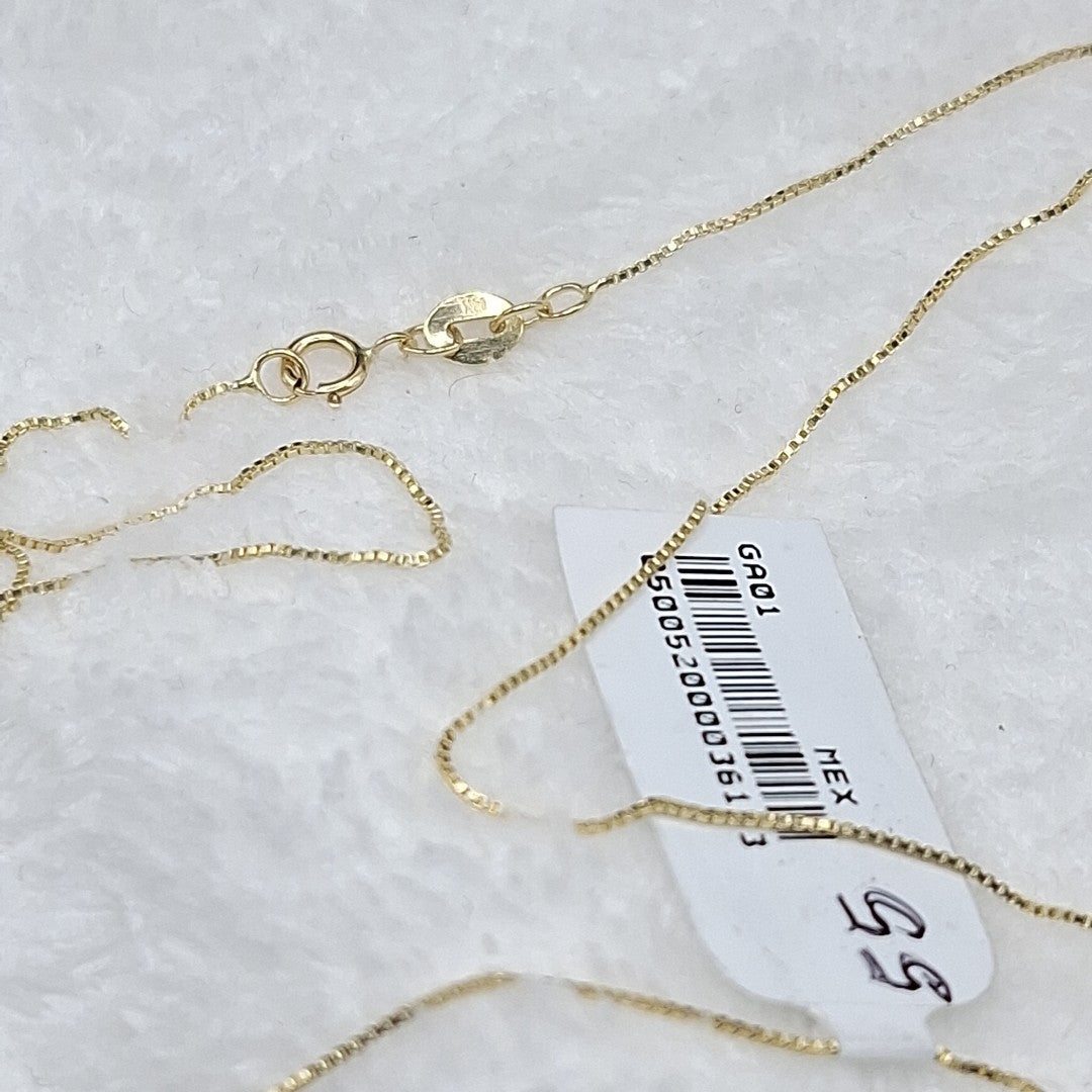 CADENA VENECIANO 14K 55 CM 1.8 GR (NUEVO)