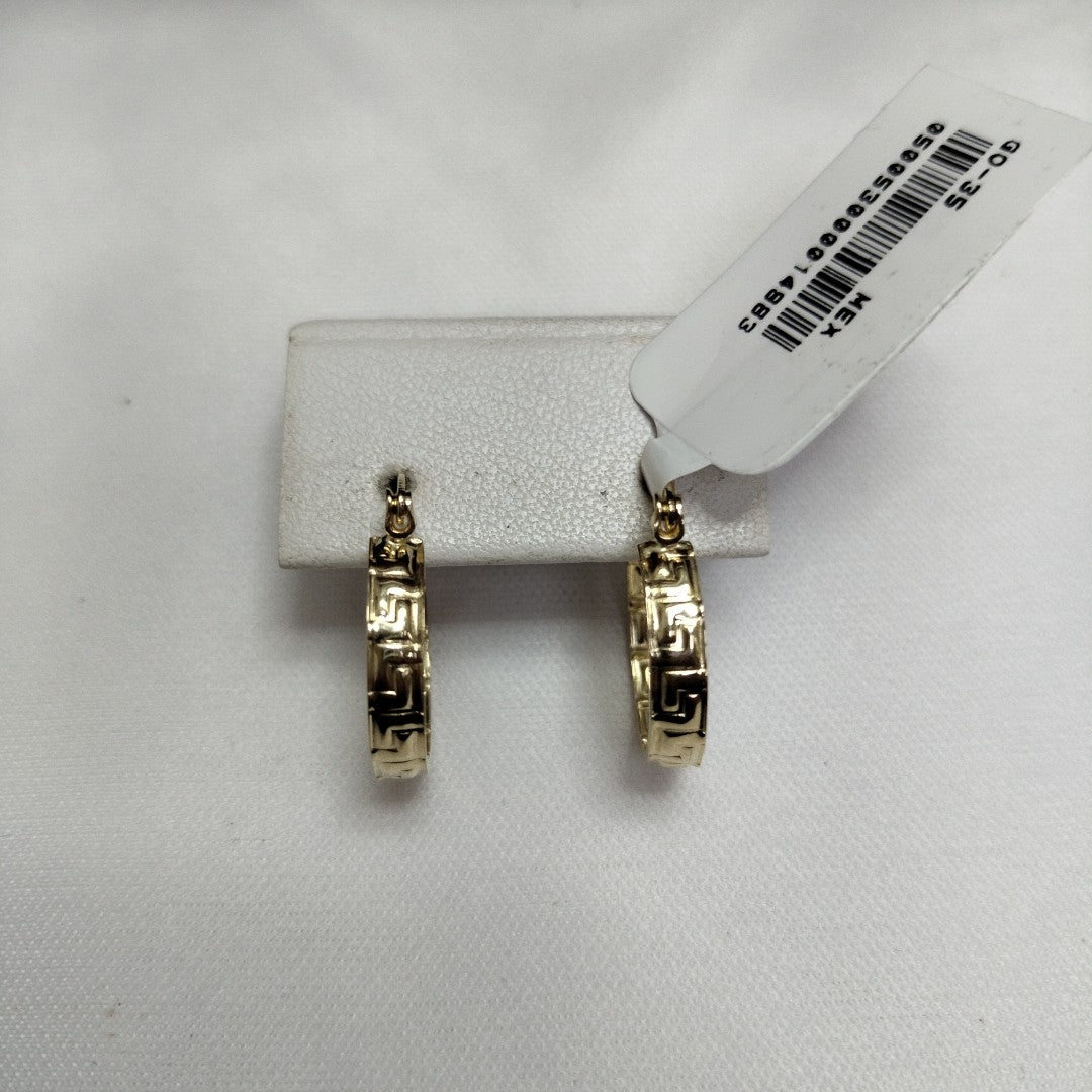 ARETES ARRACADAS FIG GRECAS 14K 1.8 GR (NUEVO)