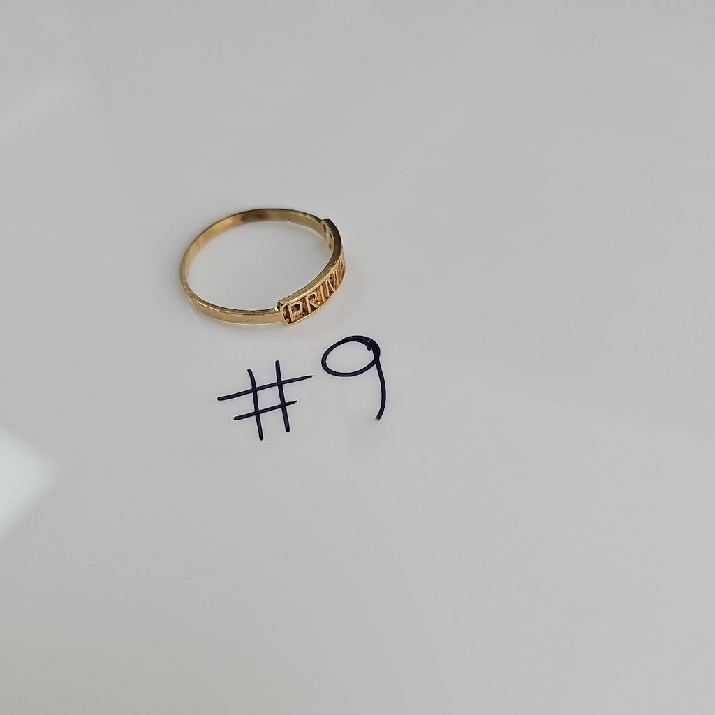 ANILLO DE GRADUACIÓN ORO 10 K 1,30 GRMS (SEMINUEVO)
