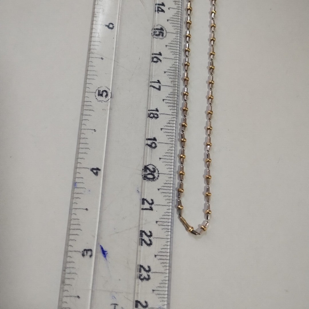 GARGANTILLA ORO COMBINADO 14 K 4.9 GRMS (SEMINUEVO)