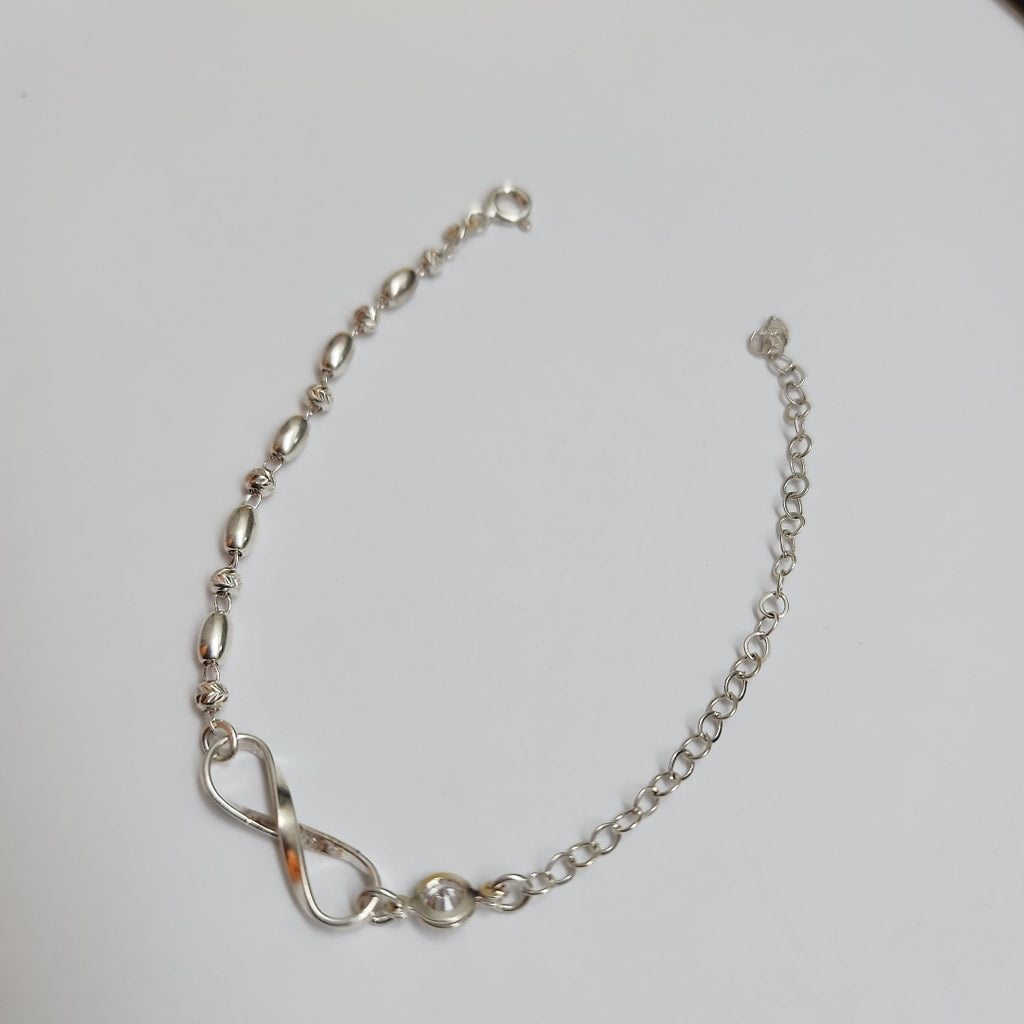 PULSERA TEJIDO ESPECIAL PLATA .925 18 CM 2.6 GR (NUEVO)