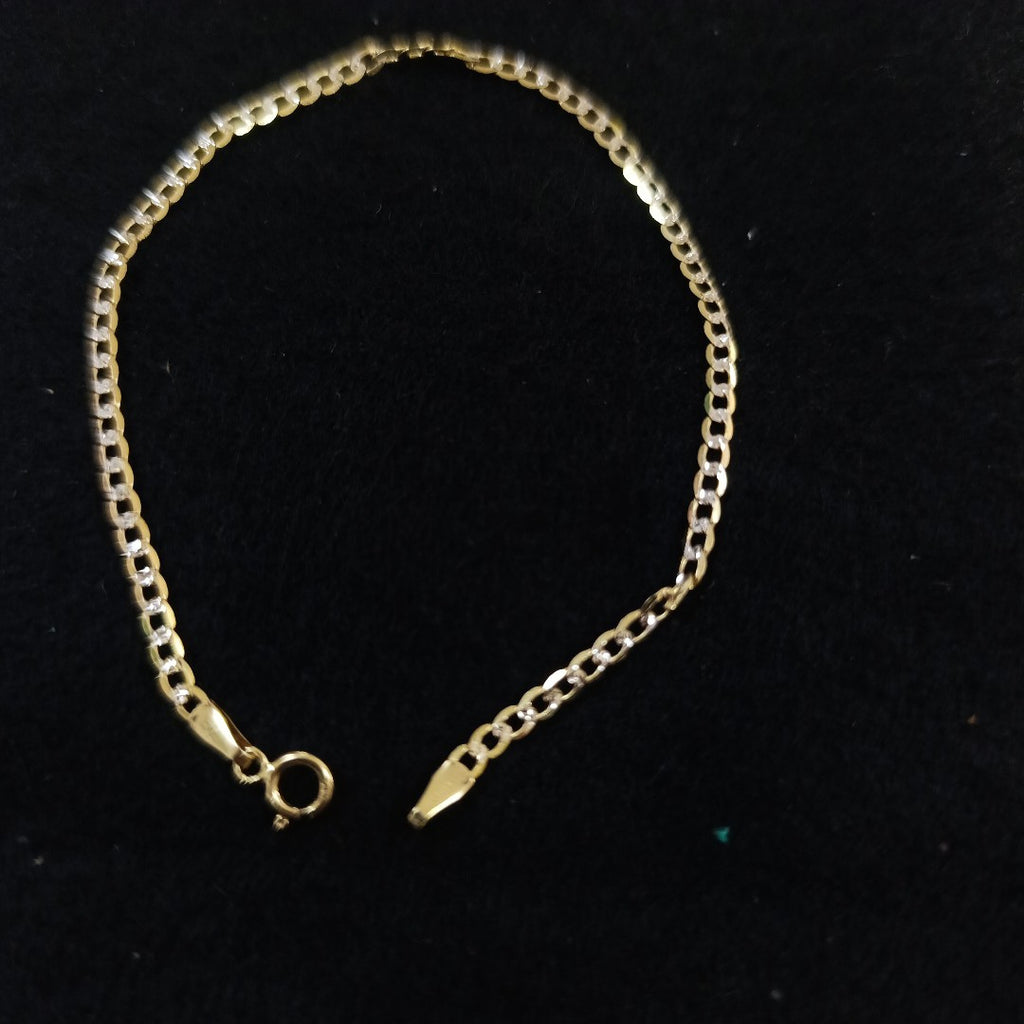 PULSERAS DAMA BARBADA DIAMANTADA ORO 14K 1.6 (NUEVO)