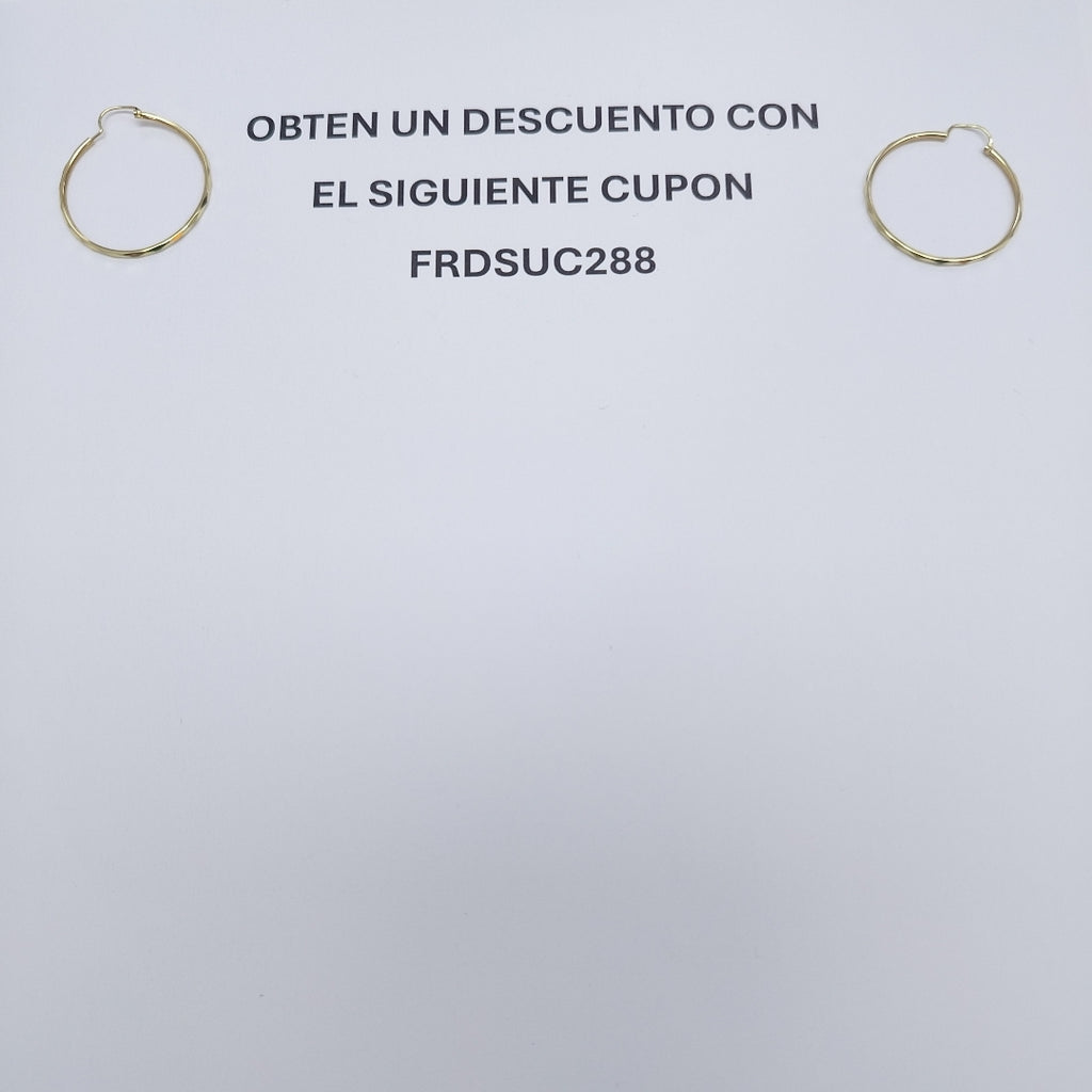 ARRACADAS PAR ORO 14 K 1,50 GRMS (SEMINUEVO)