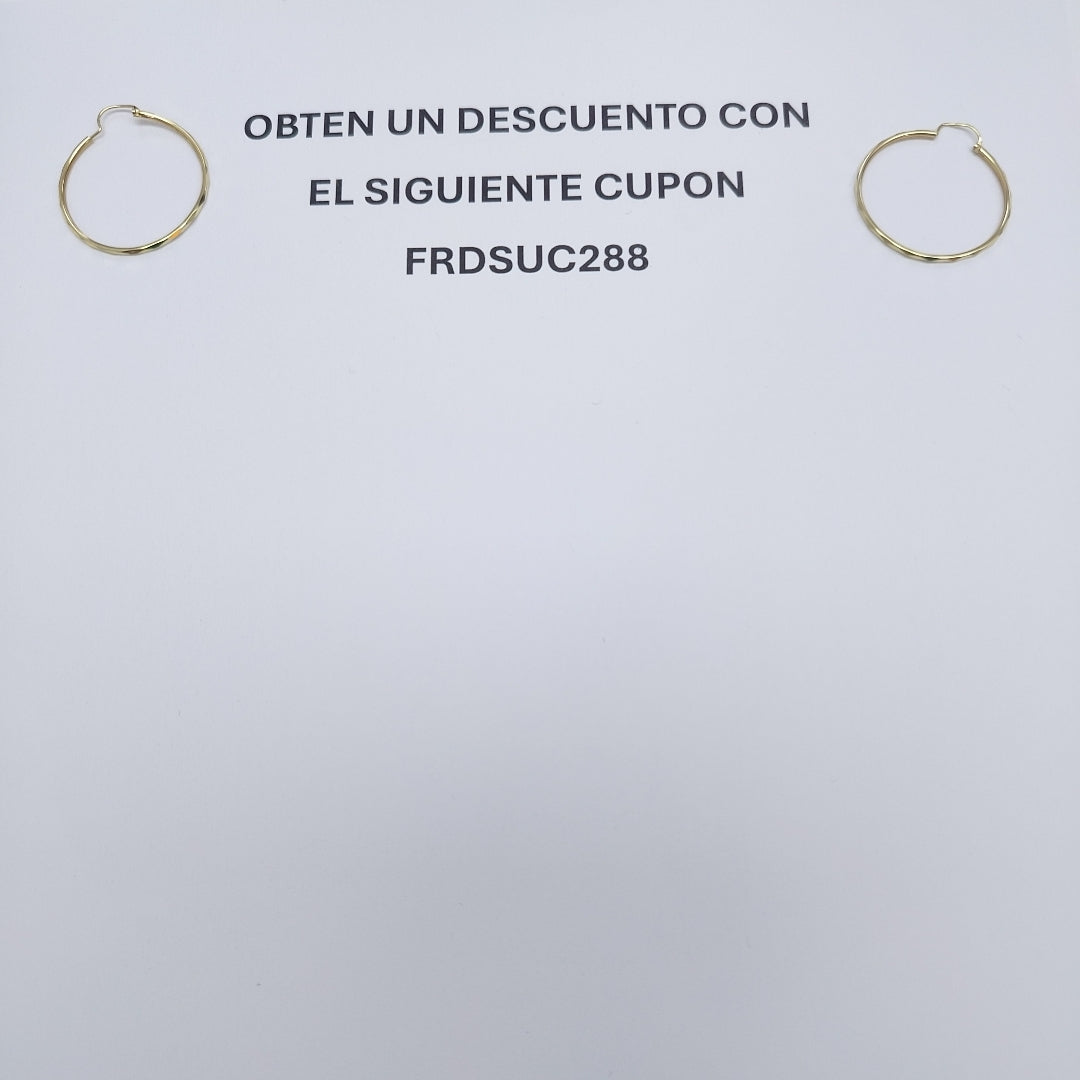 ARRACADAS PAR ORO 14 K 1,50 GRMS (SEMINUEVO)