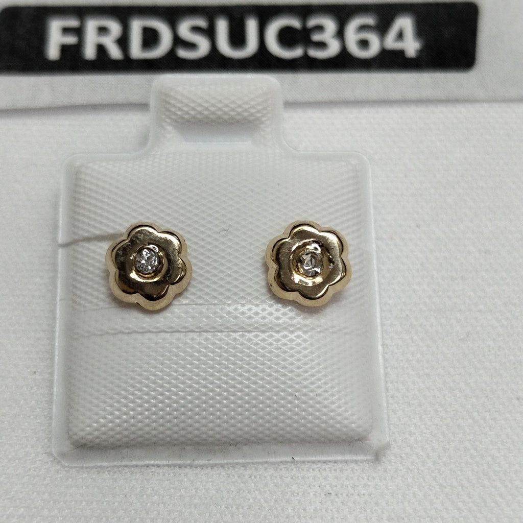 BROQUELES BROQUEL FIG FLOR C CIRCONIA 14K 0.2581 GR (NUEVO)