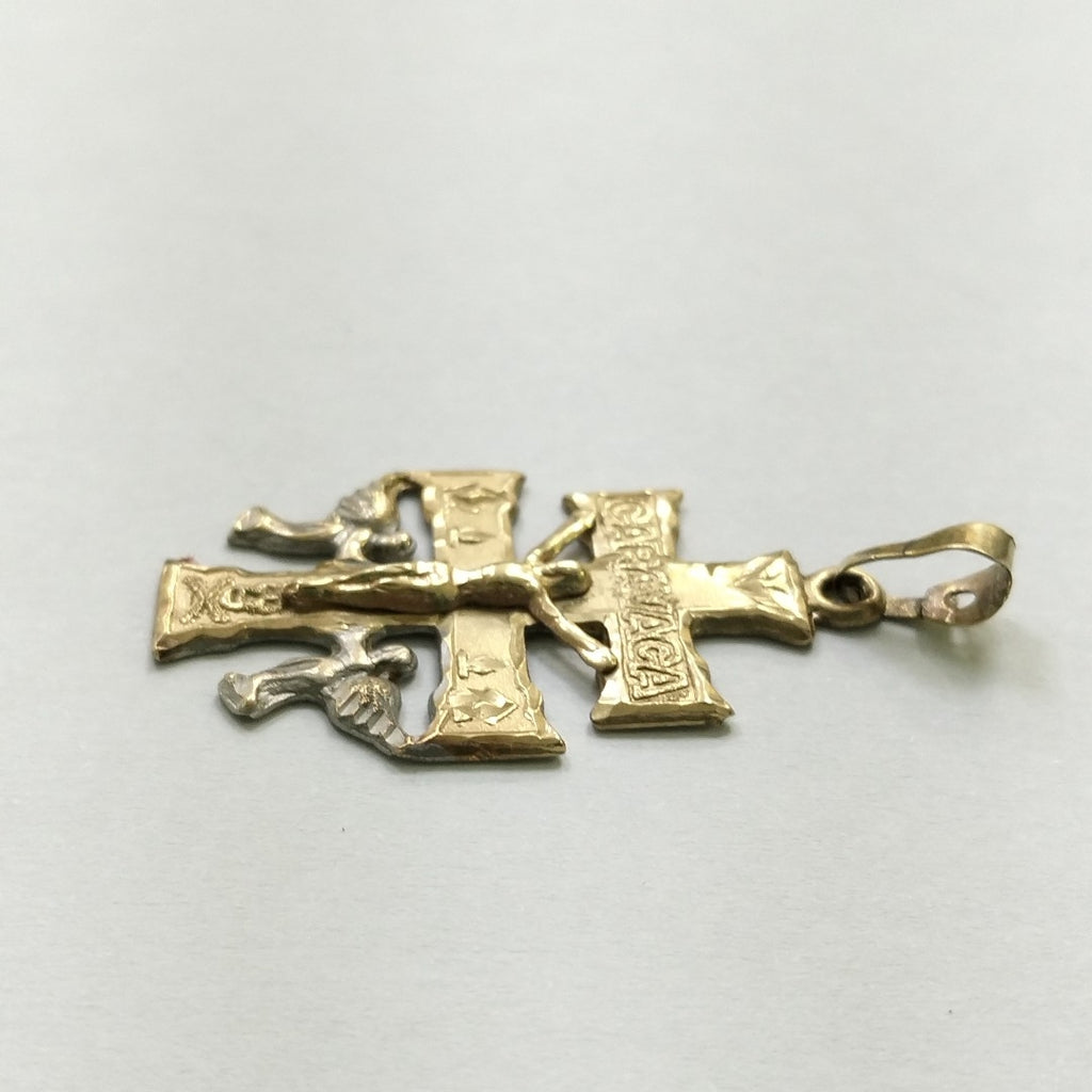 CRUZ DE CARAVACA ORO, ORO COMBINADO 10 K 2.7 GRMS (SEMINUEVO)