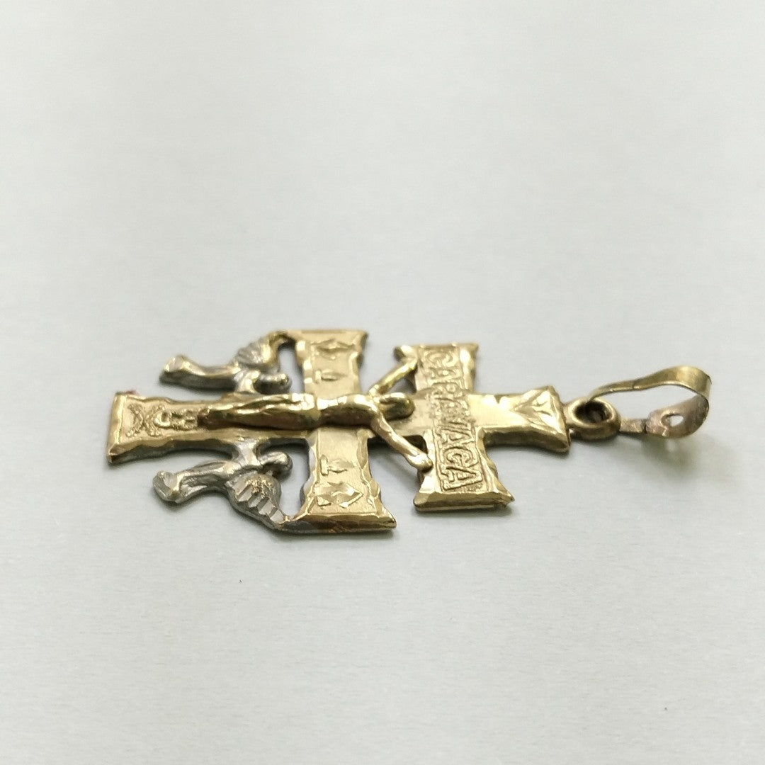 CRUZ DE CARAVACA ORO, ORO COMBINADO 10 K 2.7 GRMS (SEMINUEVO)