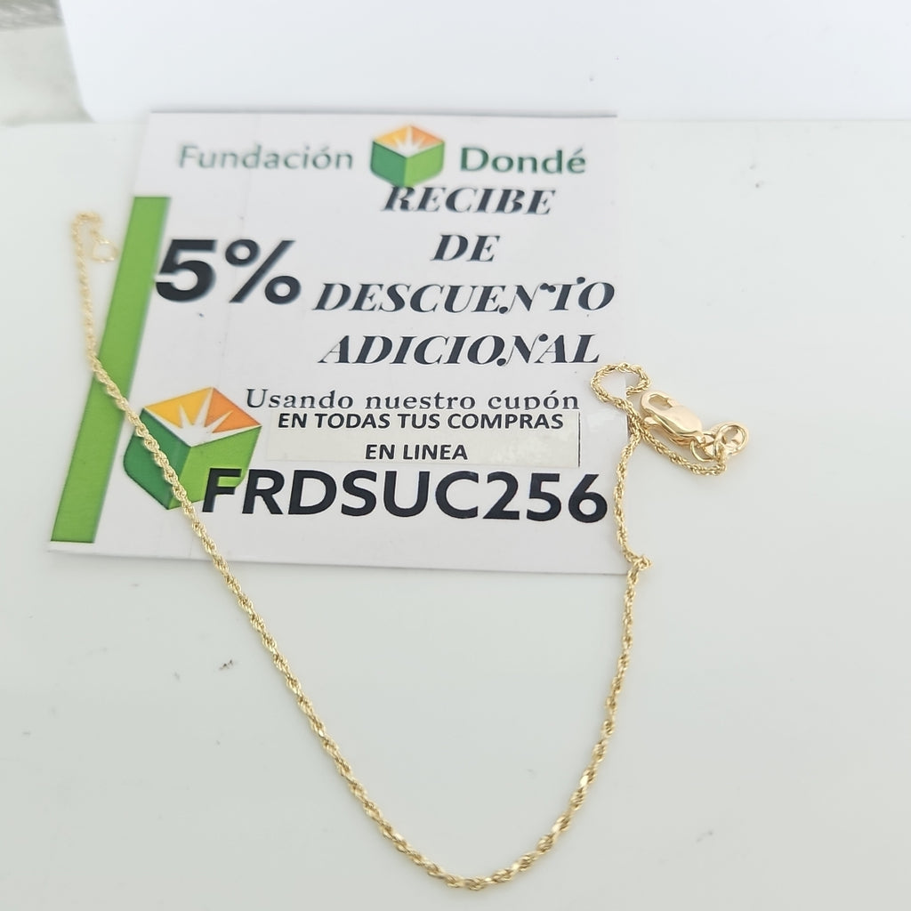PULSERA TORZAL 14K 21 CM 1.4 GR (NUEVO)