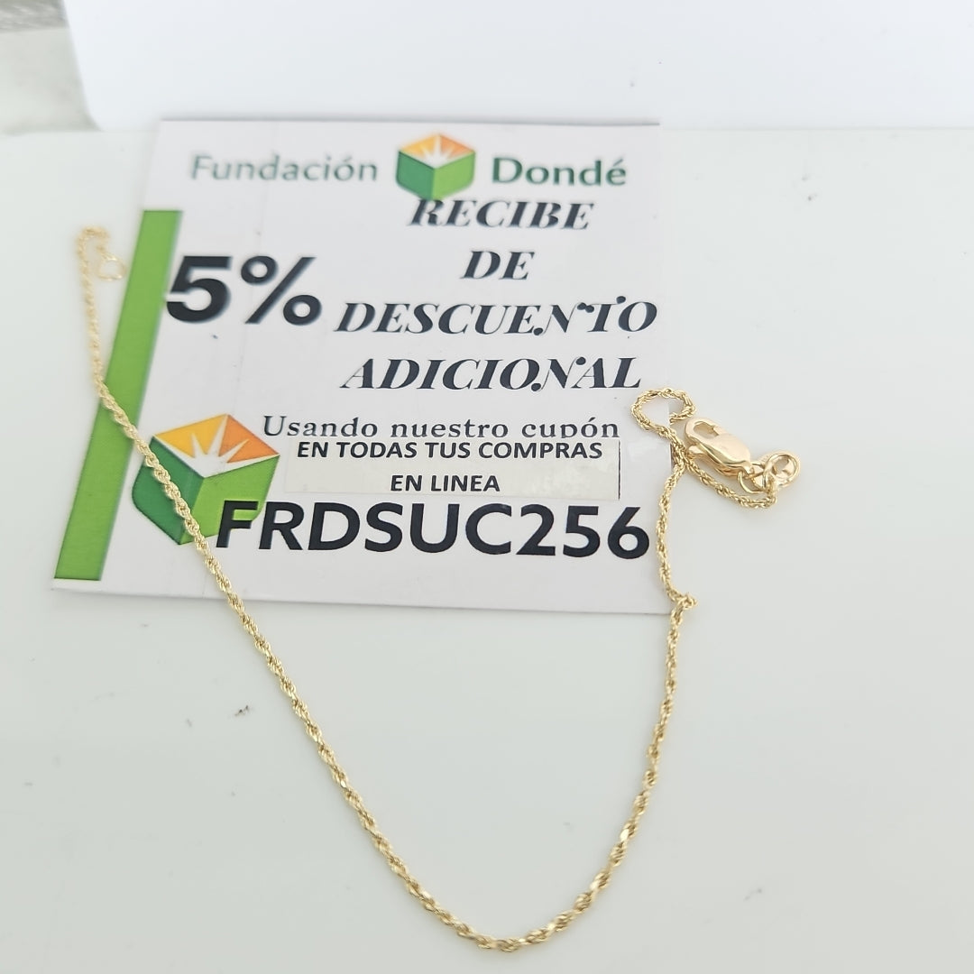 PULSERA TORZAL 14K 21 CM 1.4 GR (NUEVO)