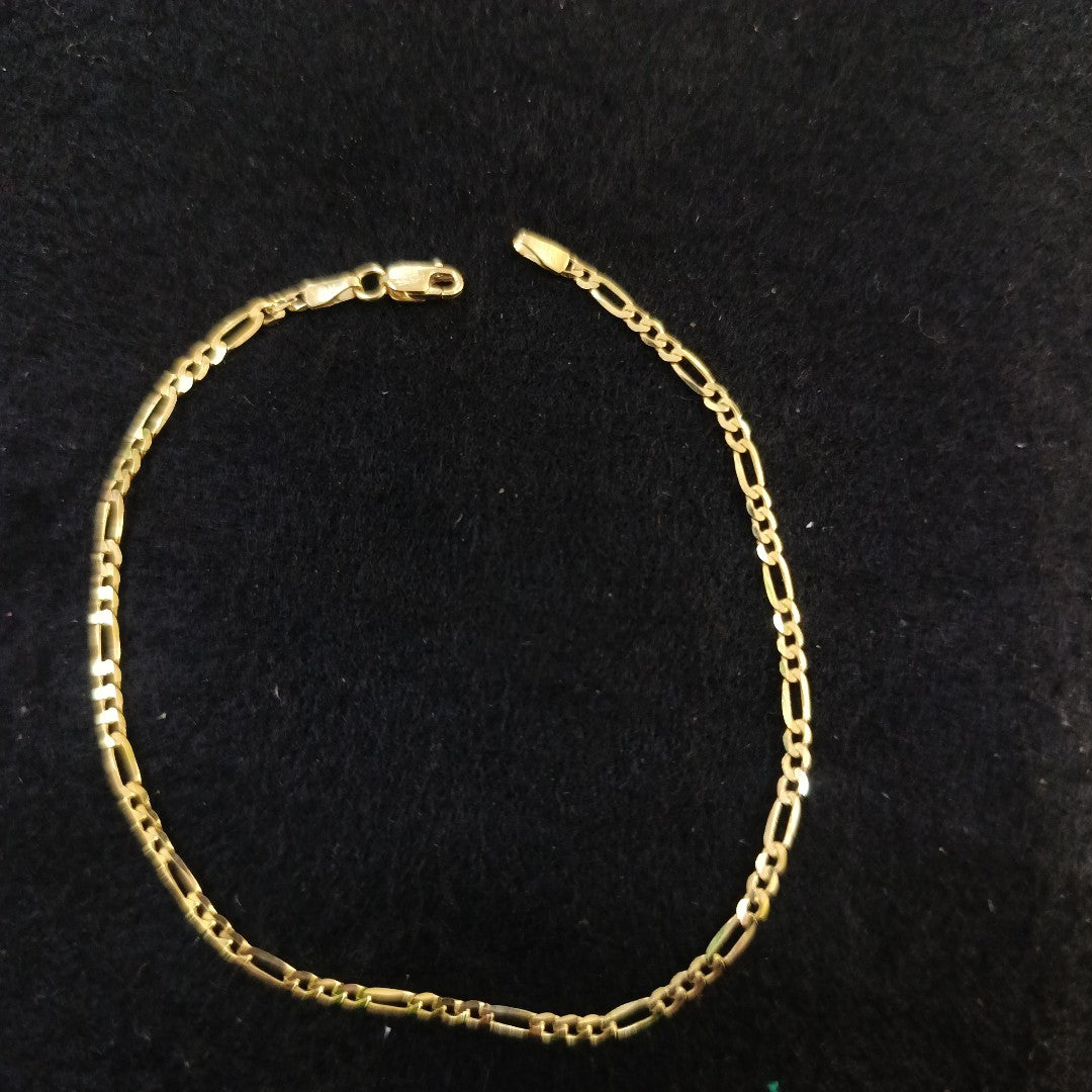 PULSERAS CABALLERO CARTIER 3 1 AMARILLA ORO 14K 2.2 (NUEVO)