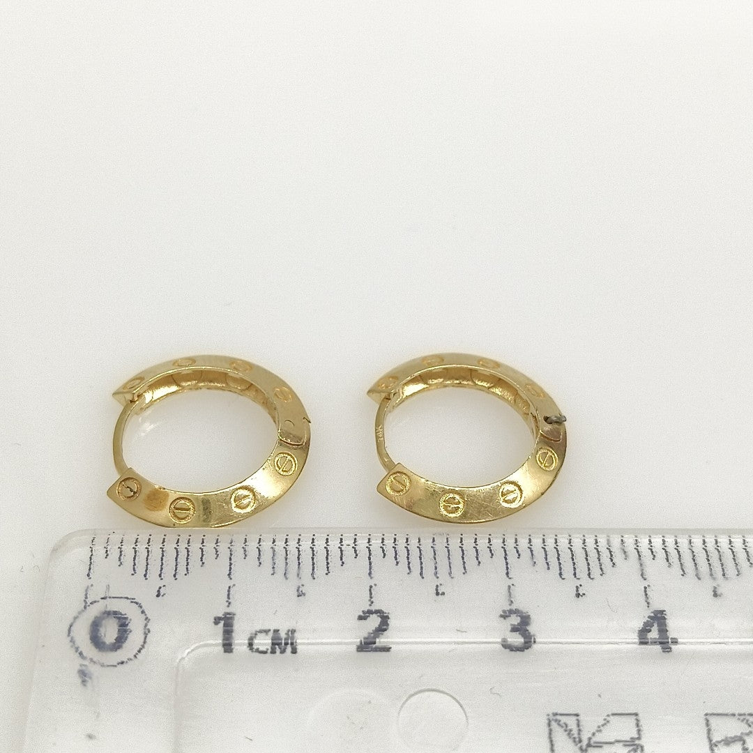ARRACADAS PAR ORO 14 K 2,30 GRMS (SEMINUEVO)