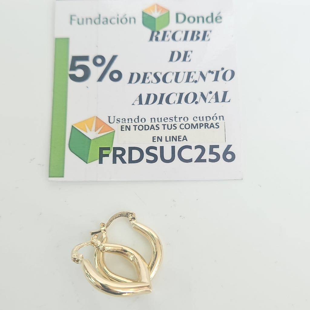 ARETES ARRACADAS 14K 2.1 GR (NUEVO)