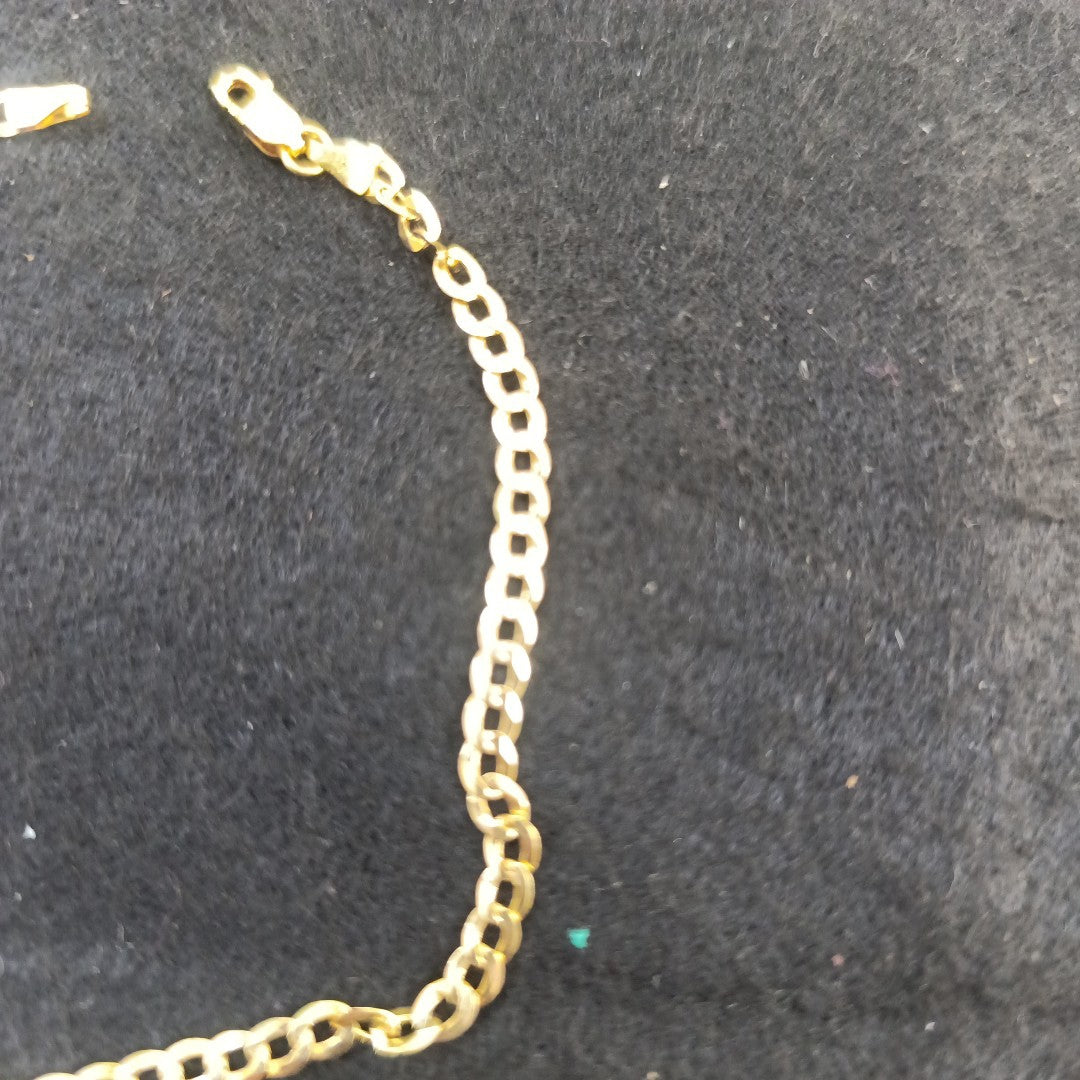PULSERAS CABALLERO BARBADA AMARILLA ORO 14K 2.7 (NUEVO)
