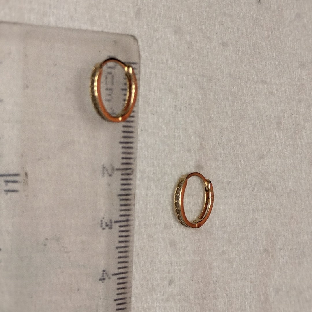ARRACADAS PAR ORO 14 K 0.9 GRMS (SEMINUEVO)